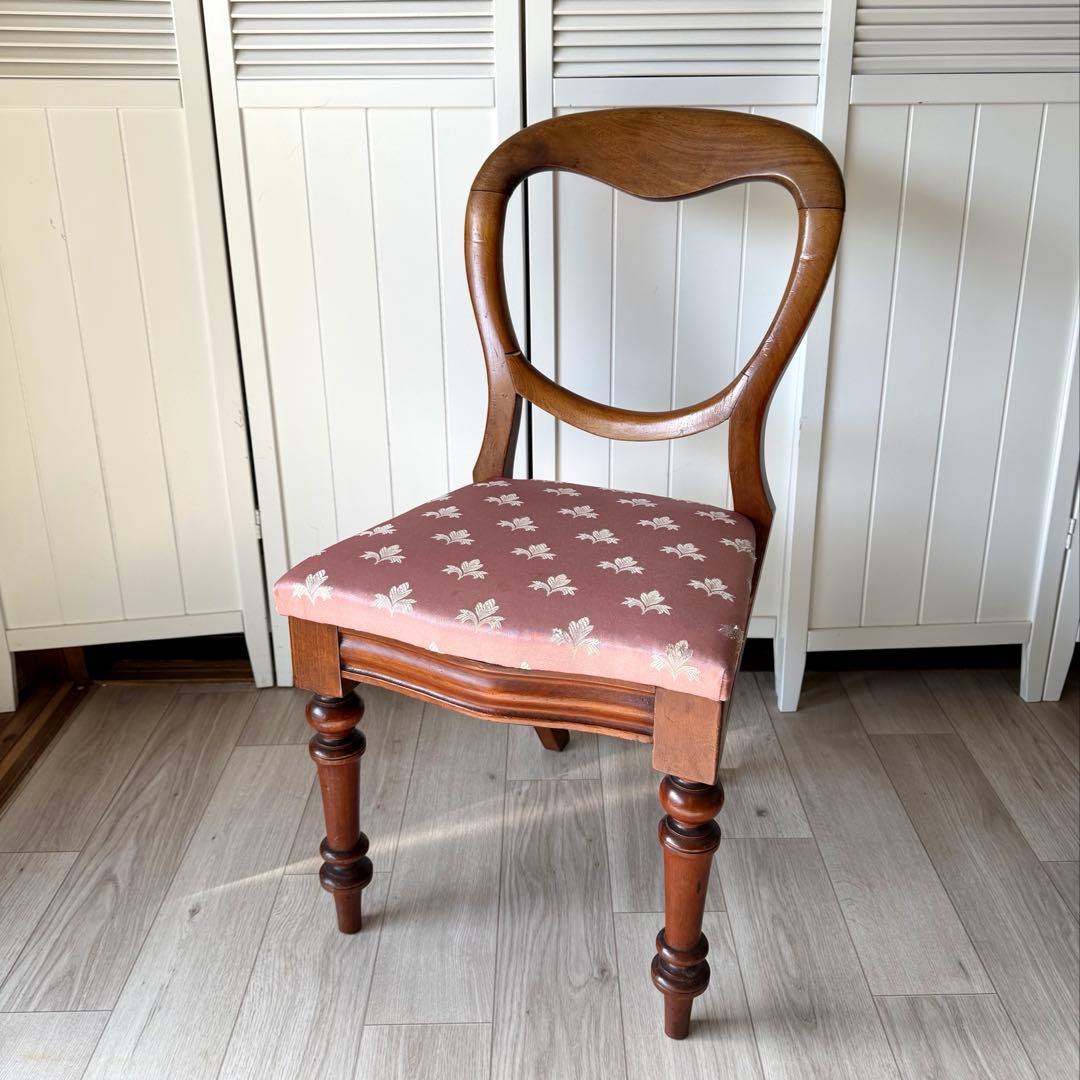イギリス アンティーク 家具 バルーンバックチェア 椅子 イス 英国