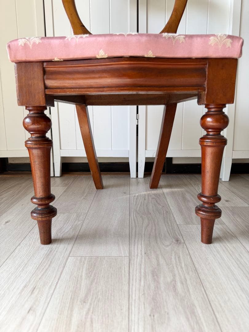 イギリス アンティーク 家具 バルーンバックチェア 椅子 イス 英国