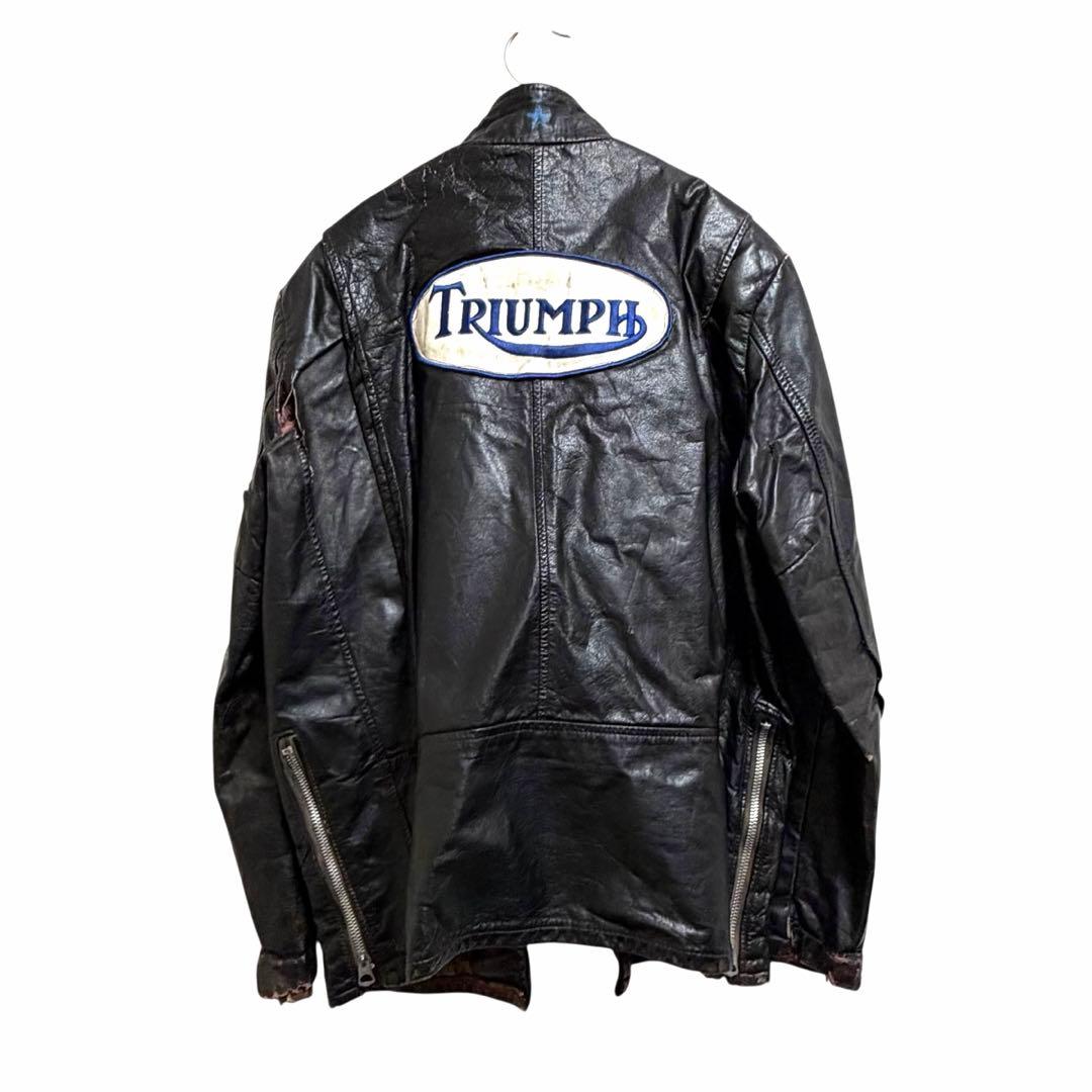 m*m様 50s 60s ビュー ブレッド ブラウン レザー ライダースジャケッ