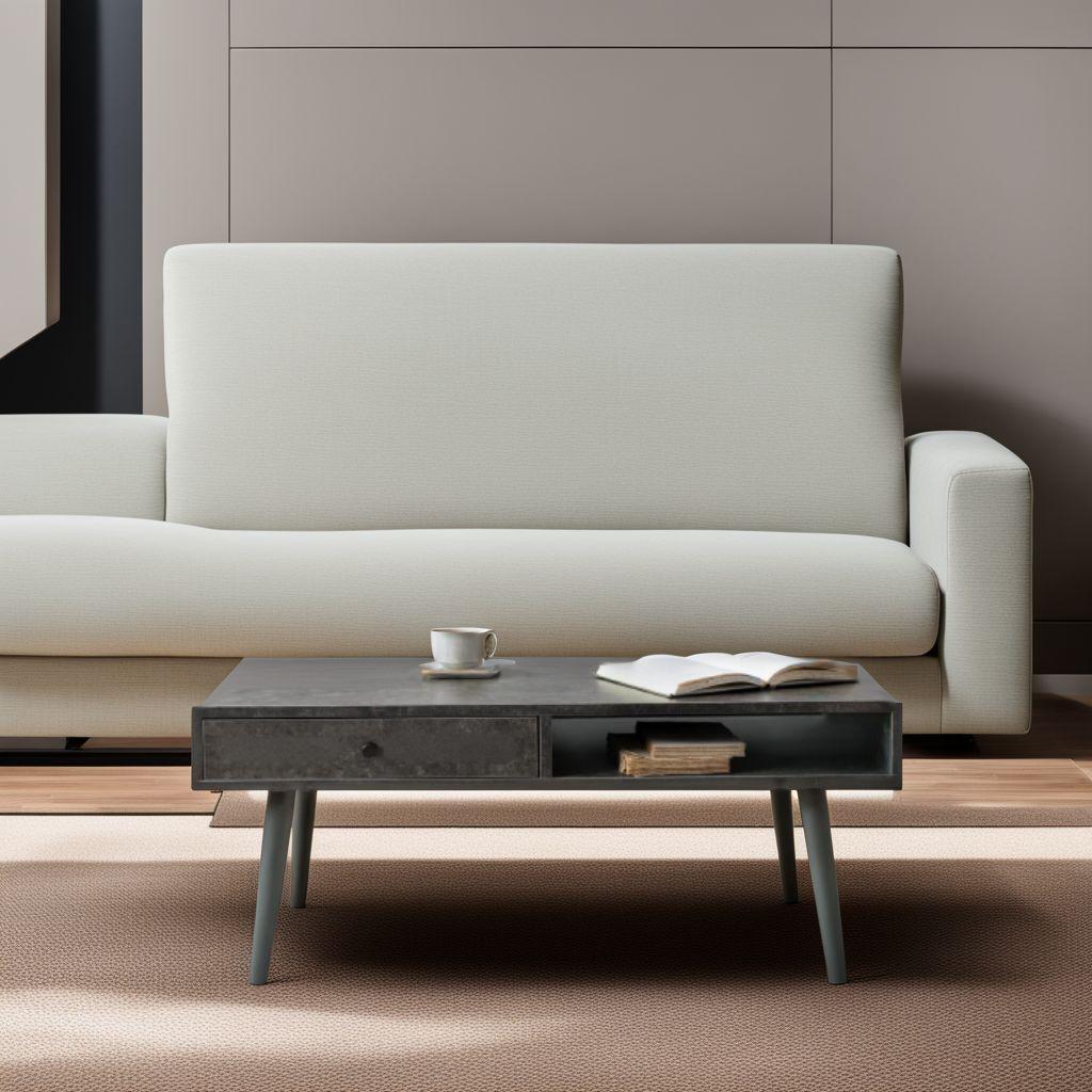 引き出し付き・セラミック調・大理石風デザインで機能美を追求