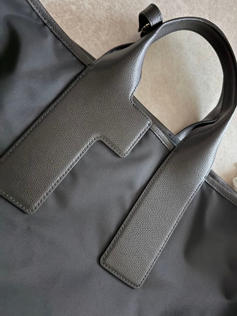 FURLA PIUMA フルラ ナイロン トートバッグ L ブラック