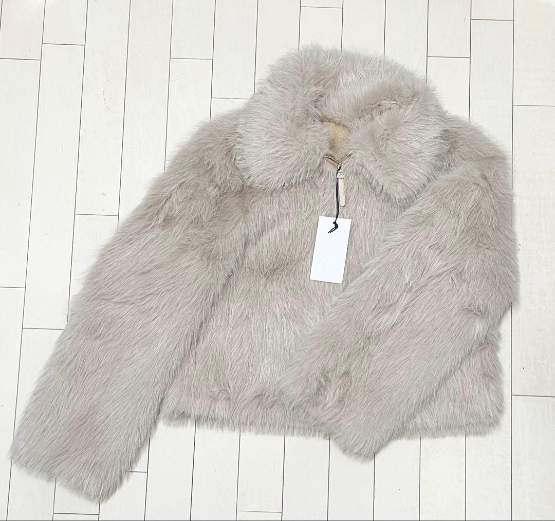 ZARA ダブルフェイス フェイクファージャケット XS新品