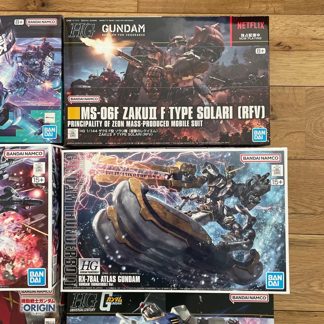 ガンプラ6体セットHG