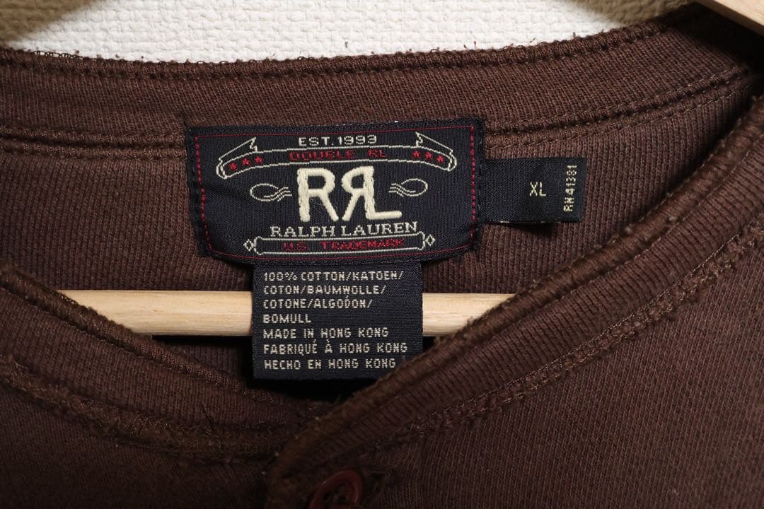 RRL 90s スウェットカーディガン ノーカラー