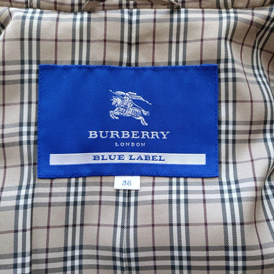 【美品】バーバリーブルーレーベル　ダッフルコート　Aライン　ノバチェック　M