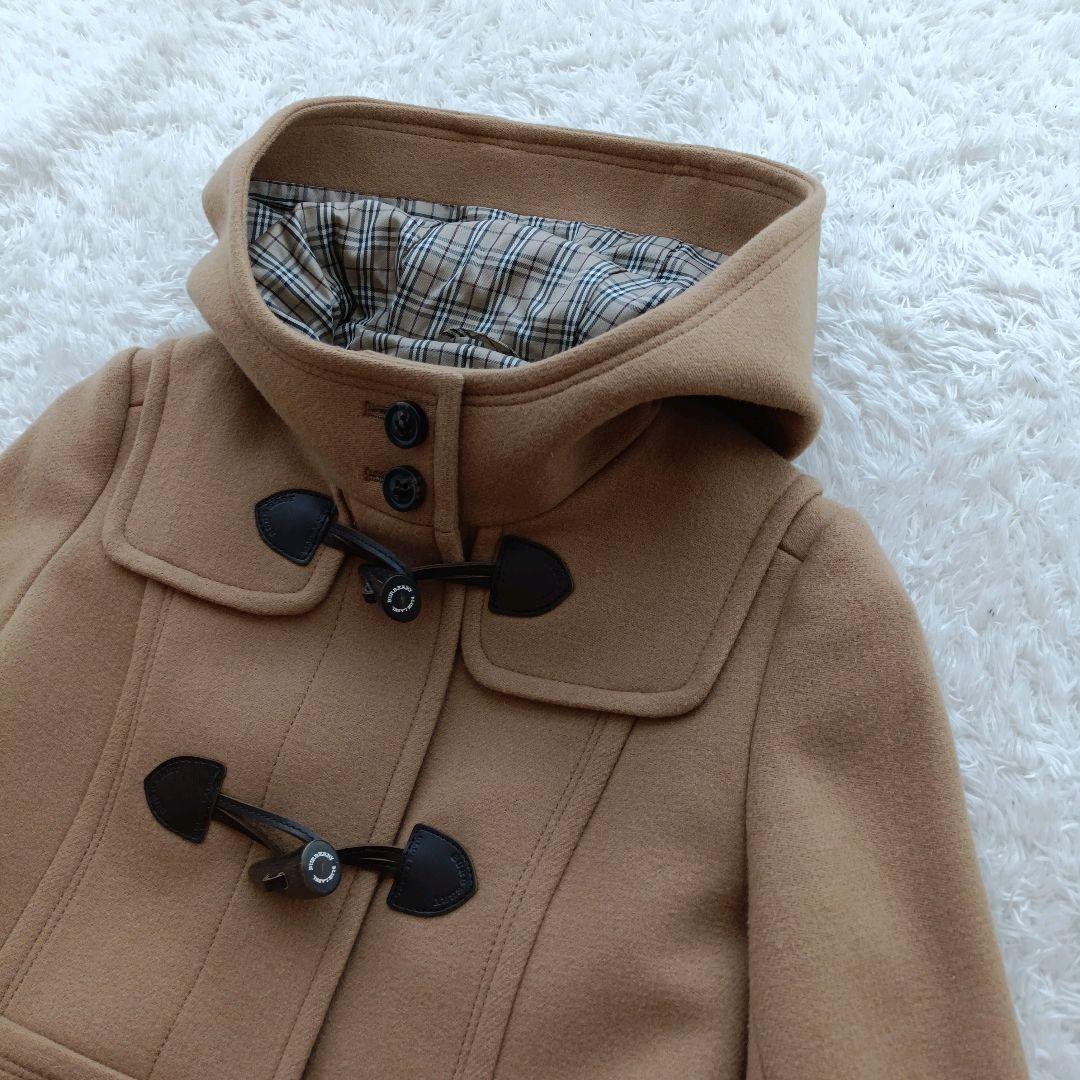 【美品】バーバリーブルーレーベル　ダッフルコート　Aライン　ノバチェック　M