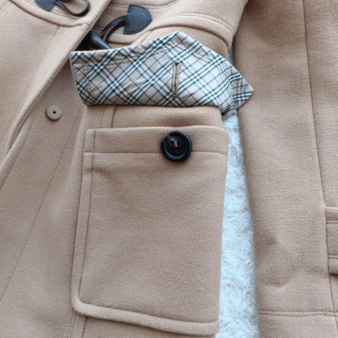 【美品】バーバリーブルーレーベル　ダッフルコート　Aライン　ノバチェック　M