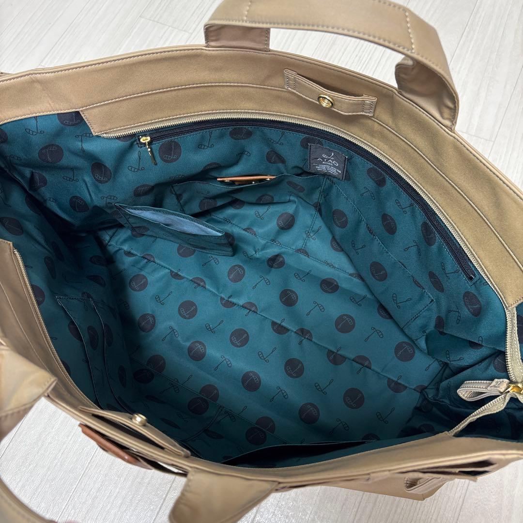 アタオ ATAO ボストンバッグ トレンチコートラインATAOゴルフ ベージュ