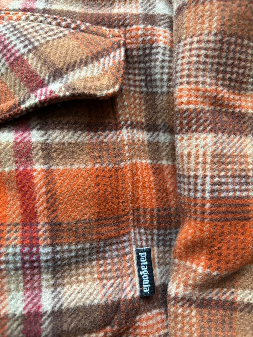 00s パタゴニア　フランネル　シャツジャケット　好配色　Lサイズ