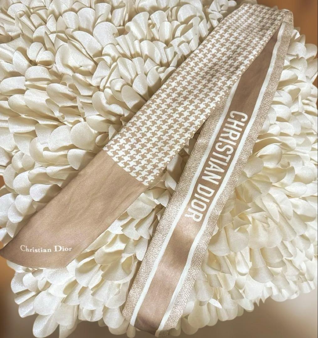 ディオールハウンドトゥース ミッツァ　スカーフ