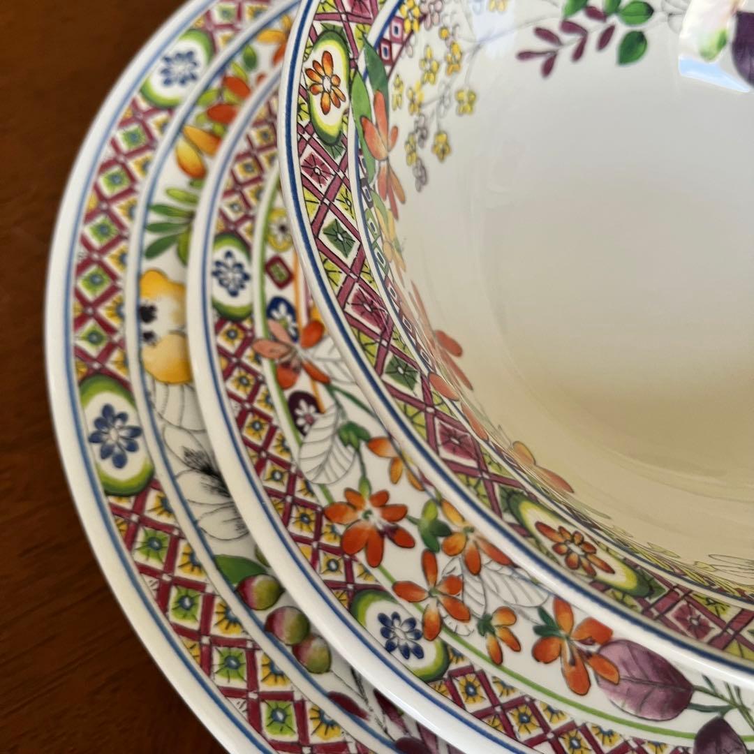 【レア美品】フランス製　ジアン★Bagatelle★プレート3点セット