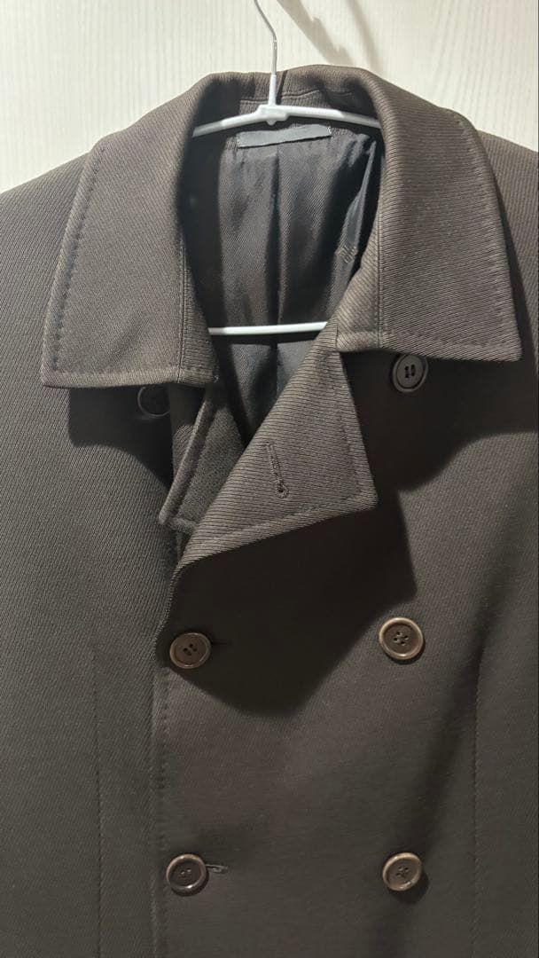 最終価格【GIVENCHY】ダブルブレストコート 48 (L相当) メリノウール