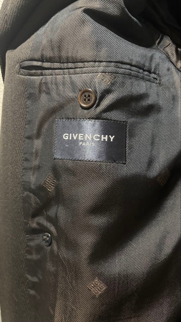 最終価格【GIVENCHY】ダブルブレストコート 48 (L相当) メリノウール