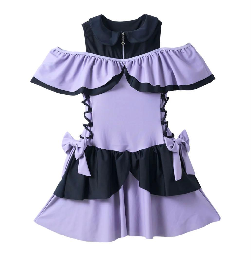 夢展望　魔法少女サイドレースアップ水着　パープル