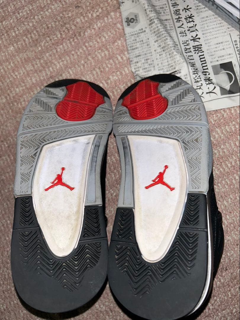 ア*ビ様 Jordan 4 Retro SE Black Canvas 27cm
