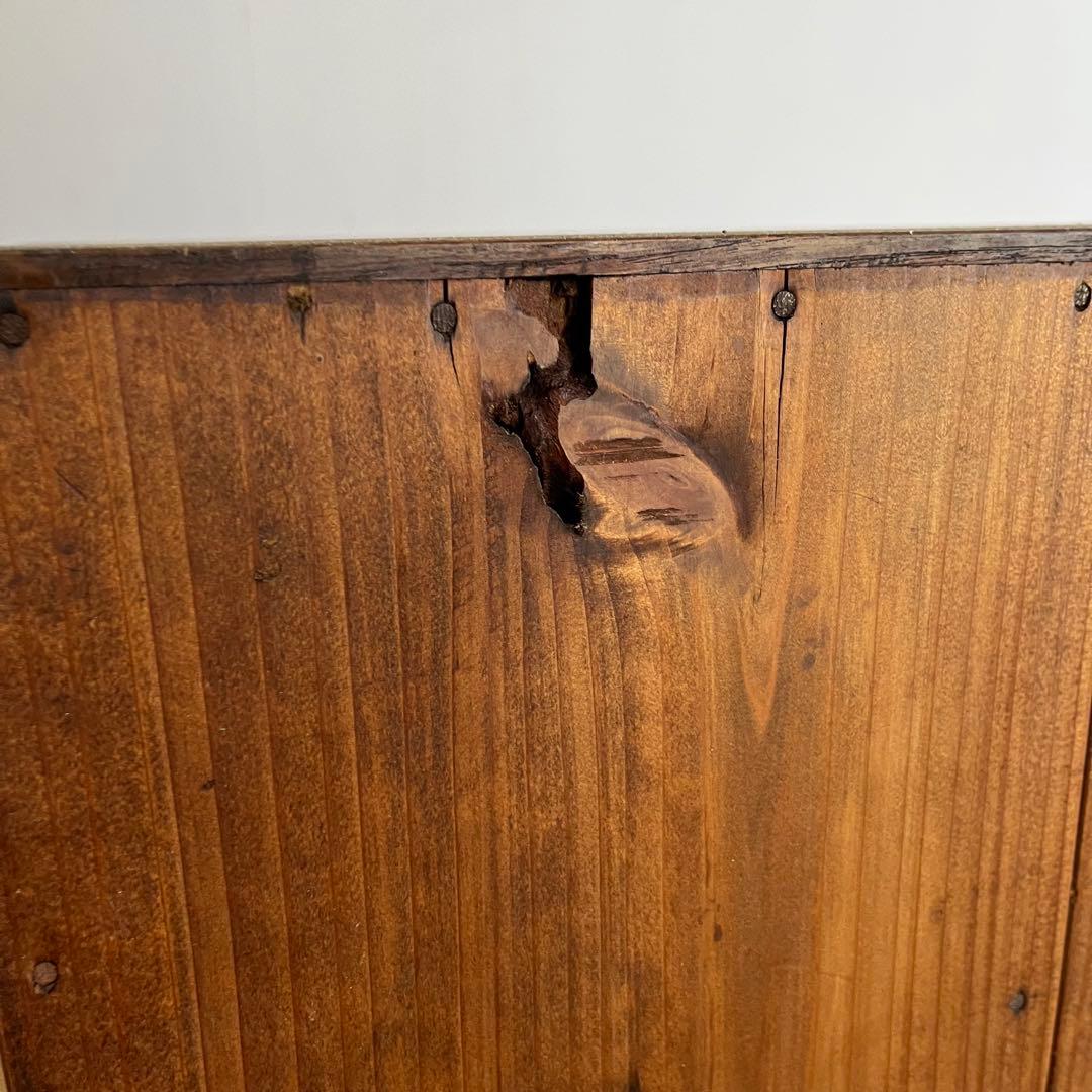 アンティーク 開戸棚 チェスト キャビネット 本棚 昭和レトロ z676