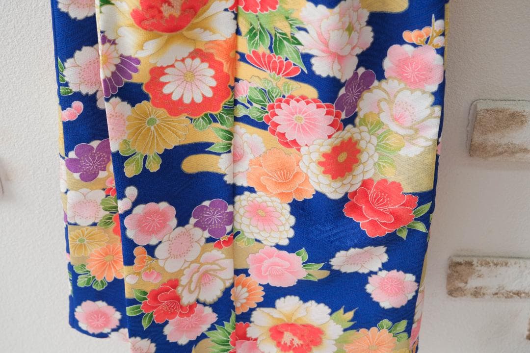 ７歳着物　七五三　花柄着物