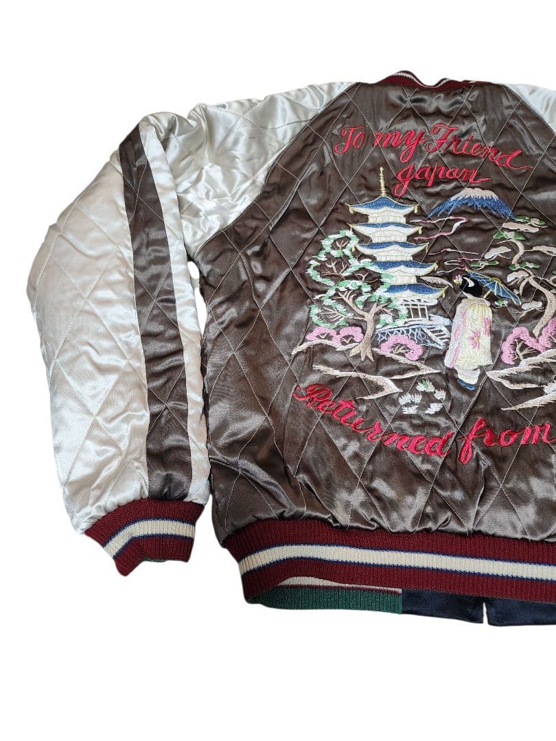 TAILOR 東洋 90s 舞妓×龍 リバーシブル スカジャン サイズL