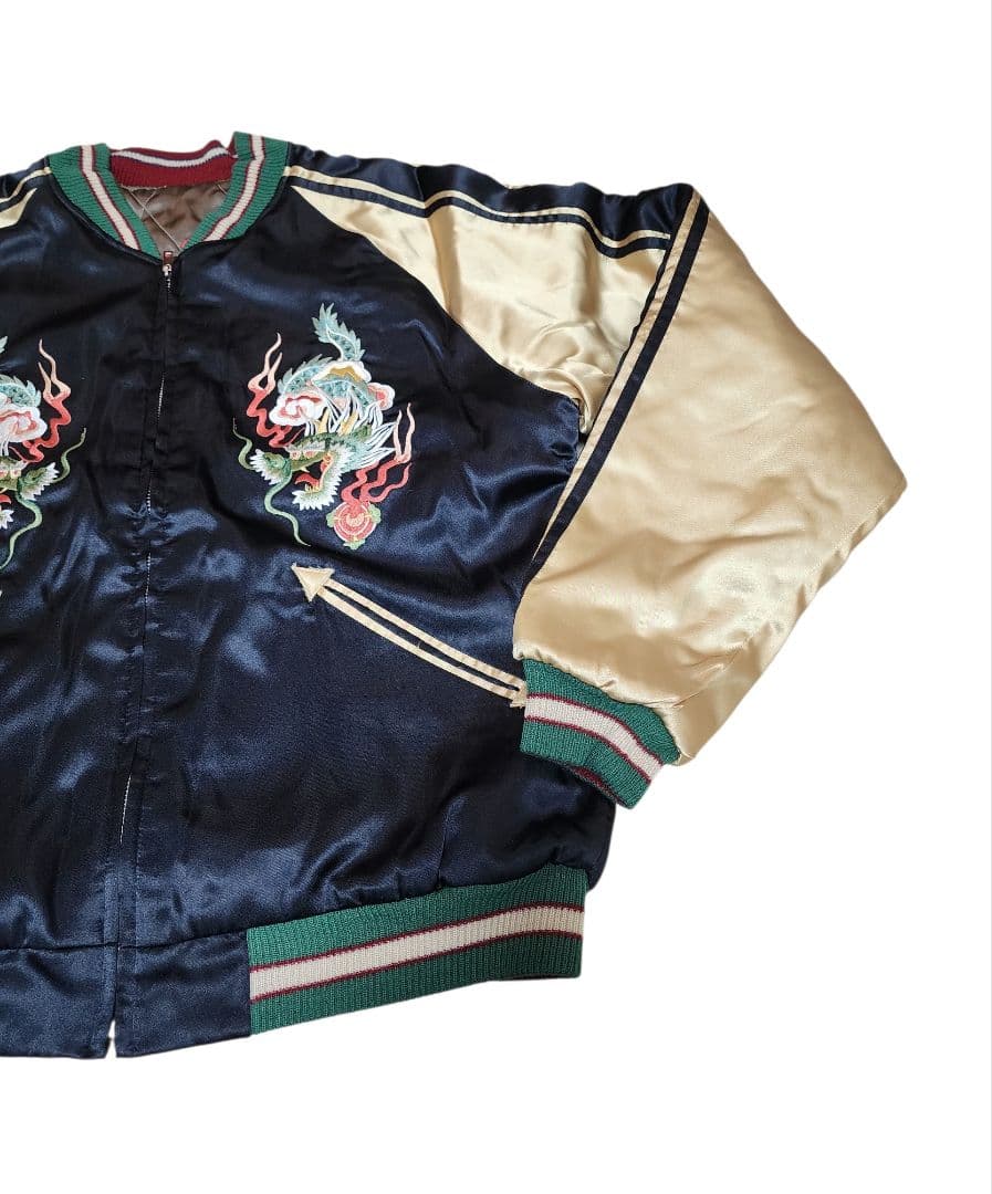 TAILOR 東洋 90s 舞妓×龍 リバーシブル スカジャン サイズL