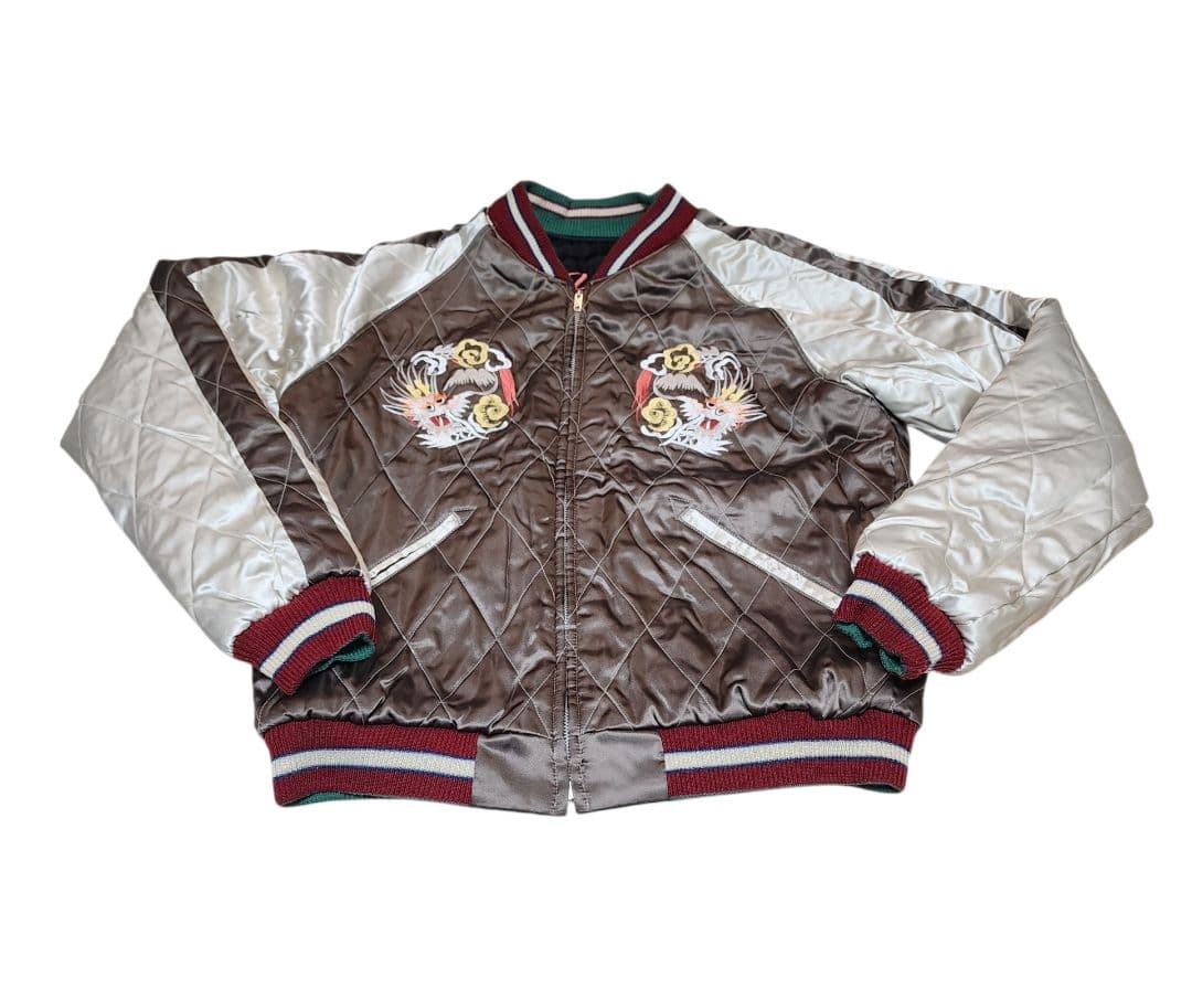 TAILOR 東洋 90s 舞妓×龍 リバーシブル スカジャン サイズL