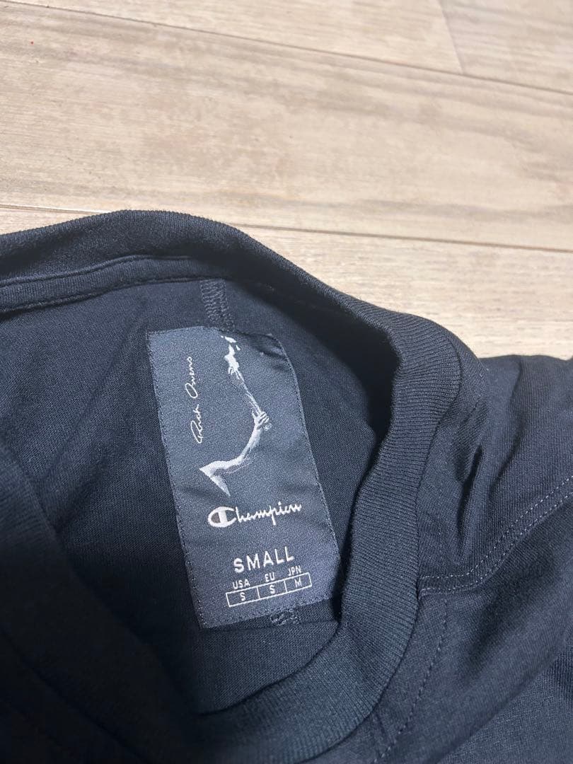 RICK OWENS リックオウエンス×ChampionノースリーブブラックS