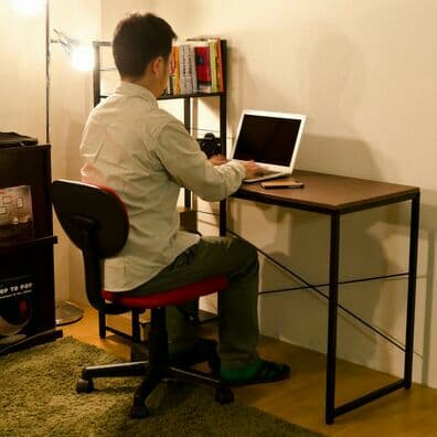 ラック付きデスク　120×45　WAL/WH  定価35000円相当！！