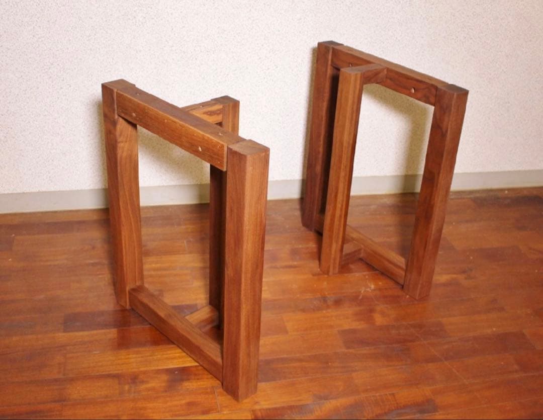 大人気 高級 ウォールナット材 無垢材 ダイニングテーブル脚 一枚板 天板 脚