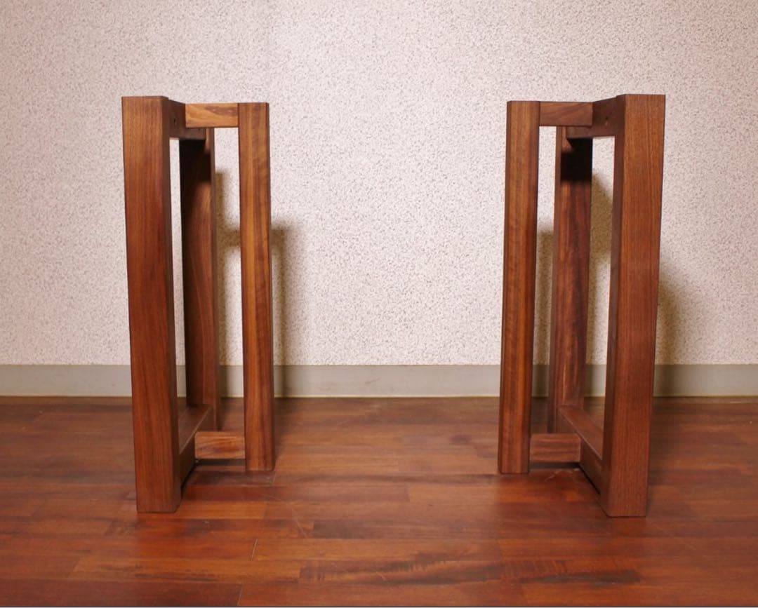 大人気 高級 ウォールナット材 無垢材 ダイニングテーブル脚 一枚板 天板 脚