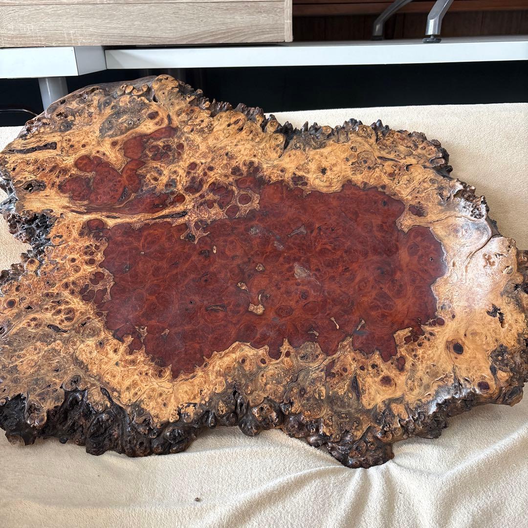 花梨　花台　天然　一枚板