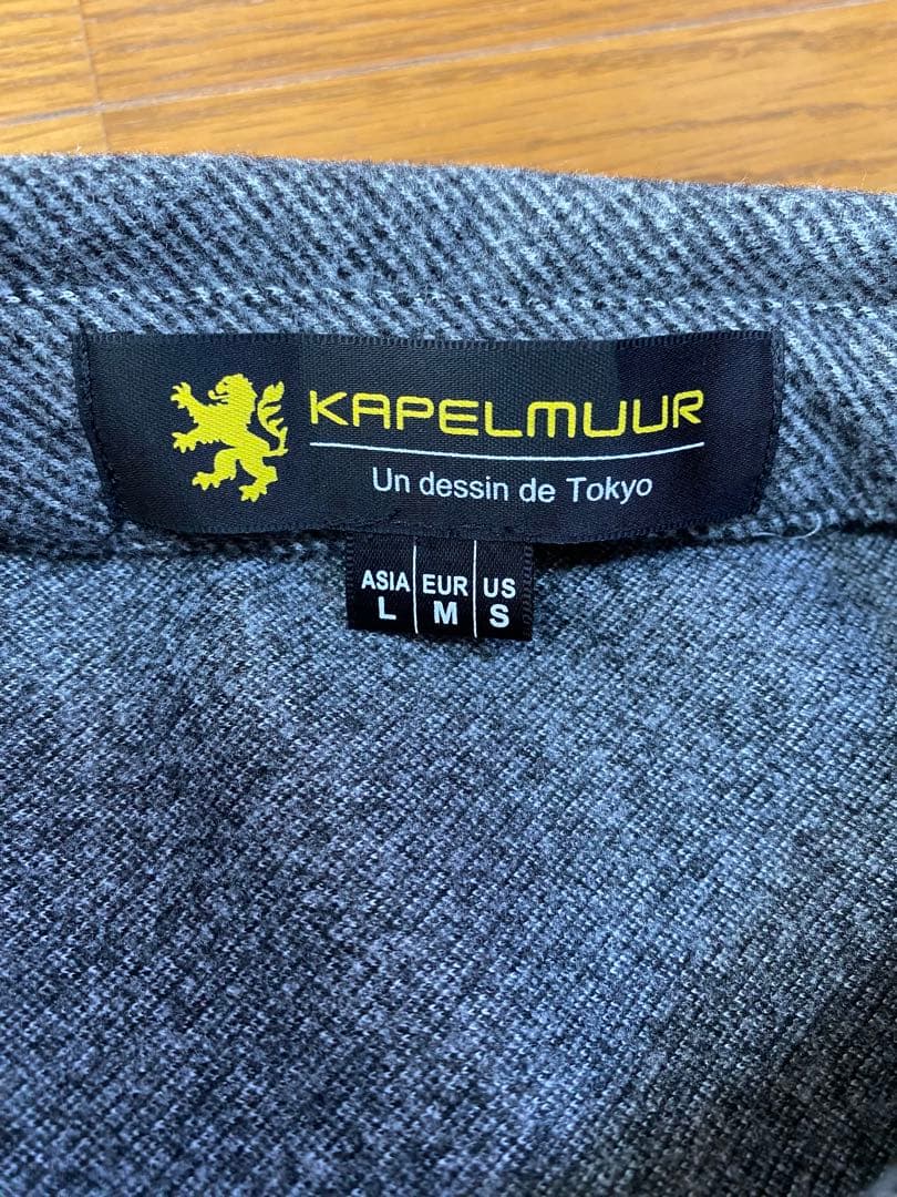 カペルミュール　フランネルニットシャツジャージkpls1039-GRY