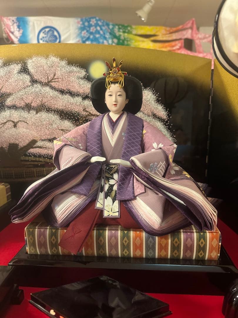高級 三段 五人飾り 雛人形セット 荘川桜 新品未使用