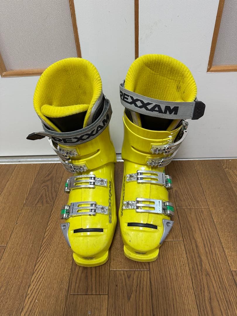 中古FISCHER スキー板155cm,ブーツ25.5cm,ストック110cm