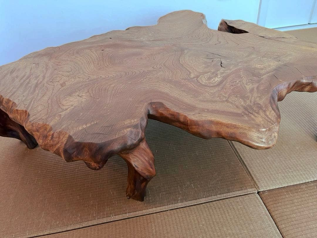 天然木 一枚板 ローテーブル
