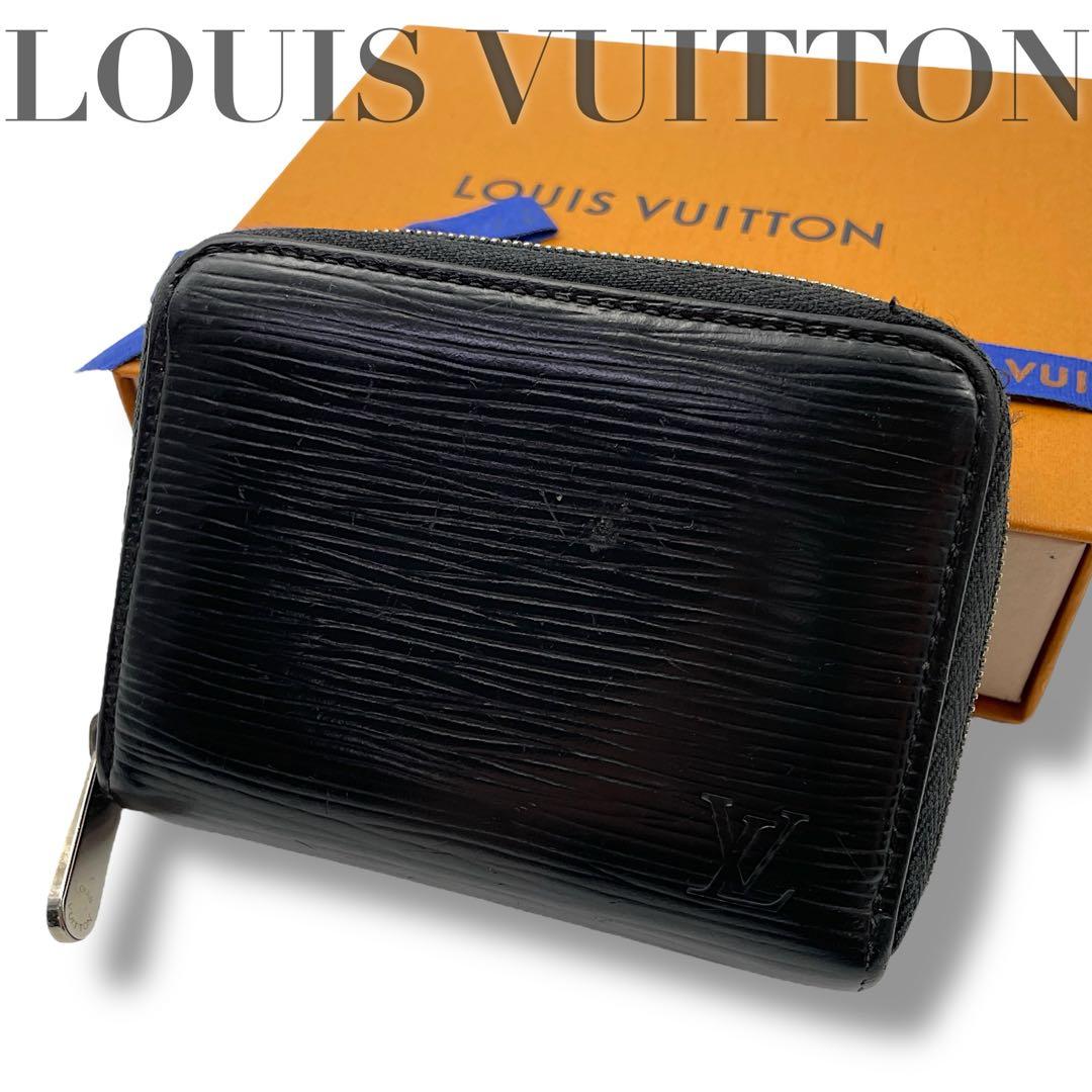 【美品】ルイヴィトン　ケース　エピ　黒　ラウンドファスナー　レザー