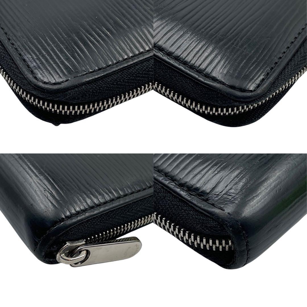 【美品】ルイヴィトン　ケース　エピ　黒　ラウンドファスナー　レザー