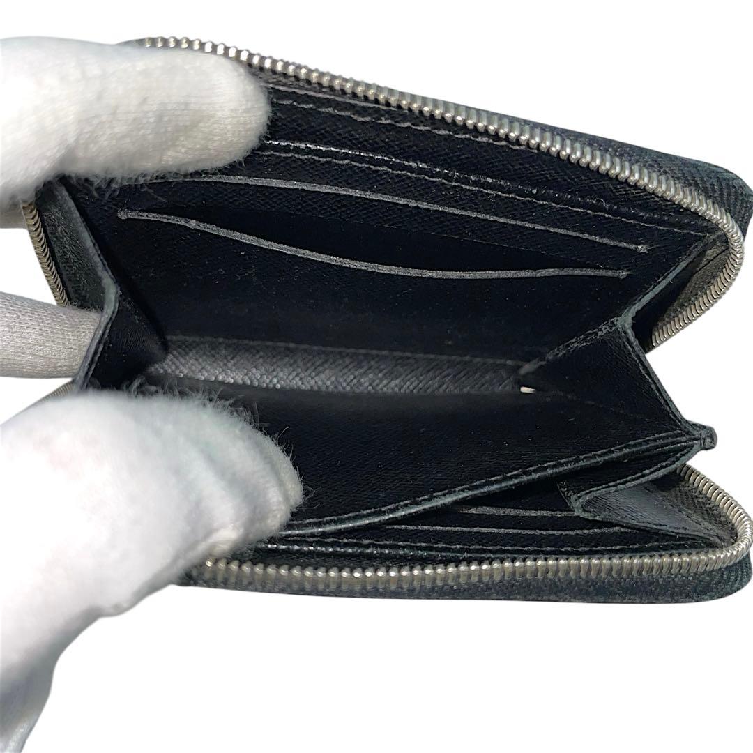 【美品】ルイヴィトン　ケース　エピ　黒　ラウンドファスナー　レザー