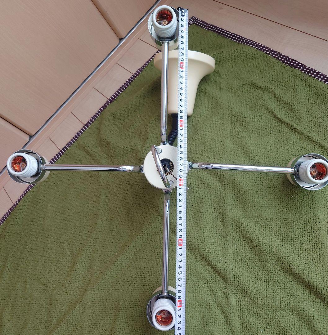 【最終価格】◆昭和レトロ◆ 松下電工　ナショナル　白熱灯 照明器具 4灯 70s