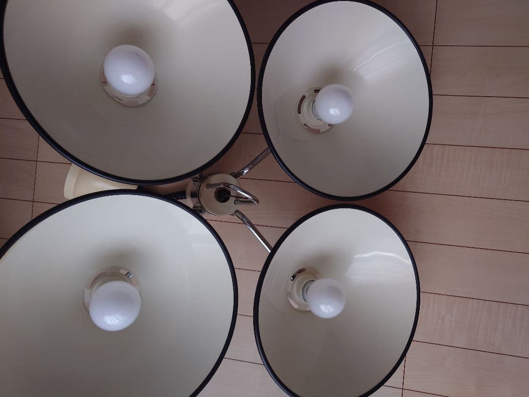 【最終価格】◆昭和レトロ◆ 松下電工　ナショナル　白熱灯 照明器具 4灯 70s