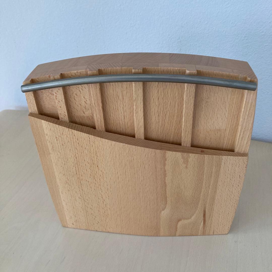 お値下げ❣️未使用ナイフブロック　ブナ材