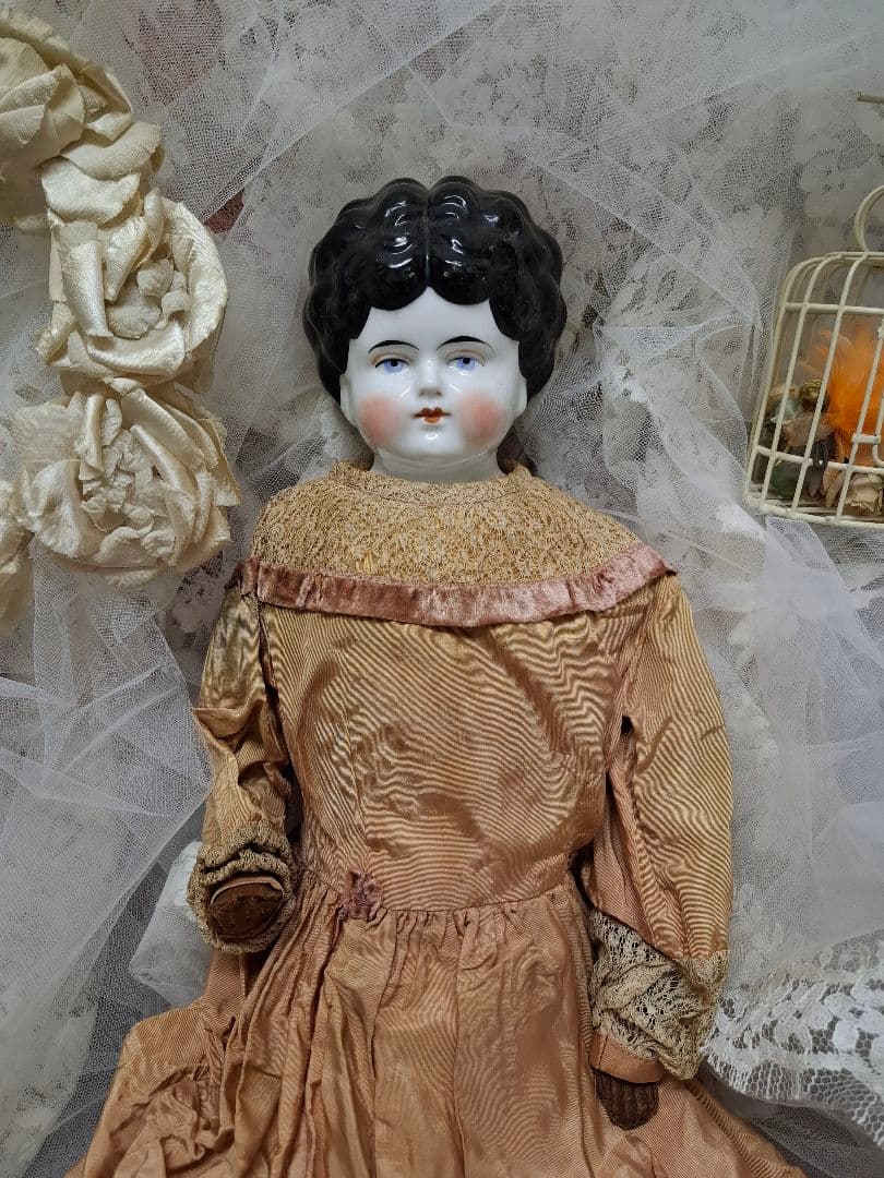 アンティーク★チャイナヘッドドール★ミニョネット★ジュモー