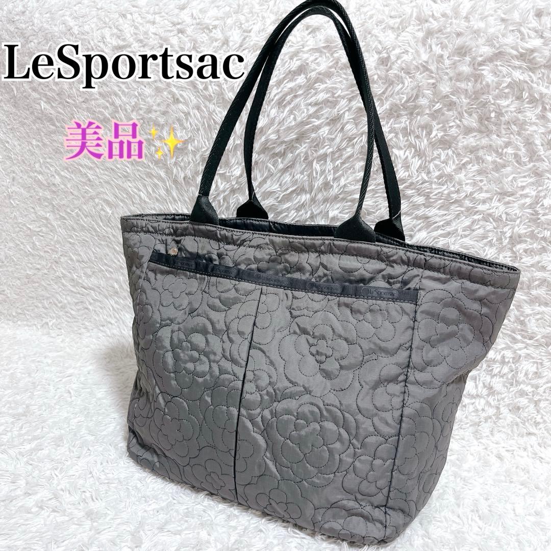 美品✨レスポートサック パフィーブロッサムズ　エブリガール トートバック　グレー