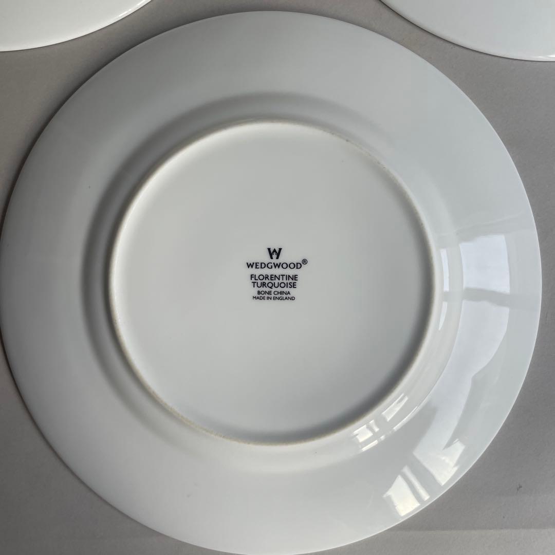 ウェッジウッド フロレンティーン ターコイズ プレート ２０.５cm ２枚