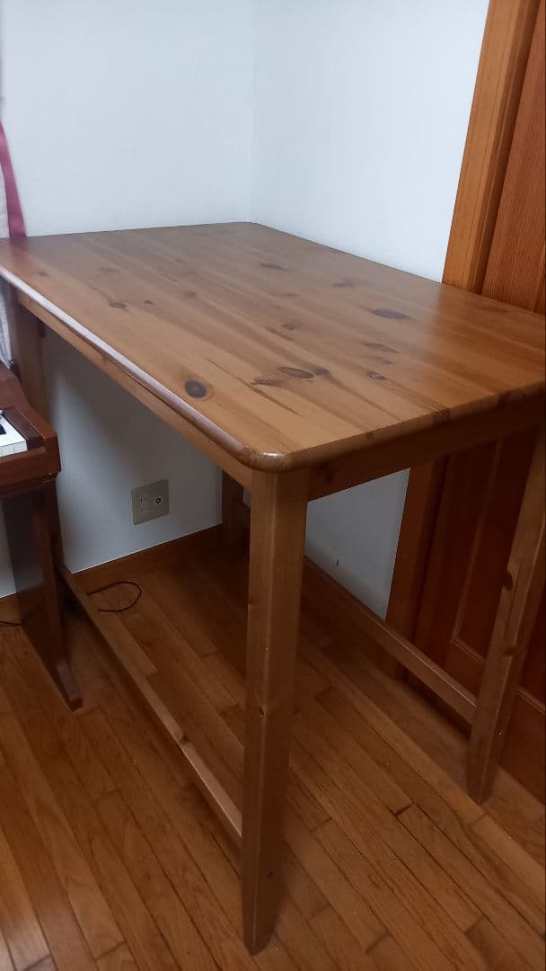 【愛媛県松山】木製　スタンディングデスク　テーブル　机　IKEA LEKSVIK