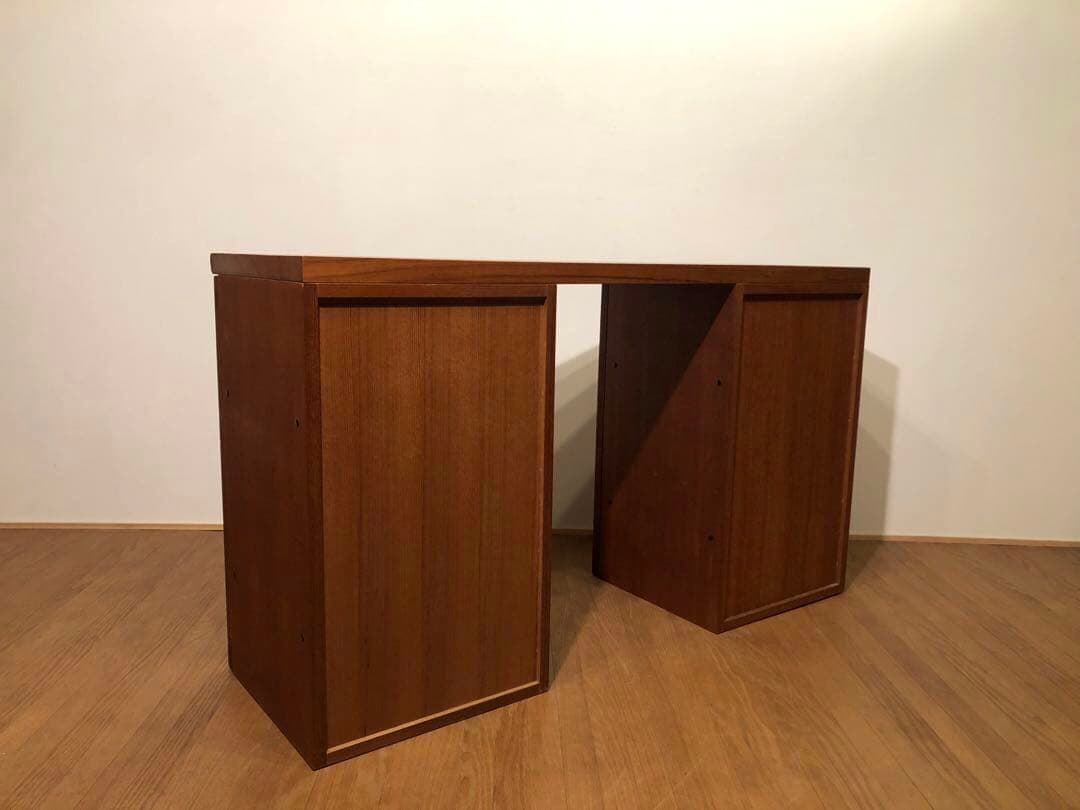 希少 ヴィンテージ 日田工芸社製 マキシム ユニットデスク 机 チーク無垢材天板