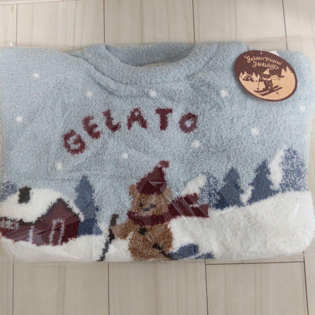 ジェラートピケ スキーベア ジャガード プルオーバー ミント ジェラピケ