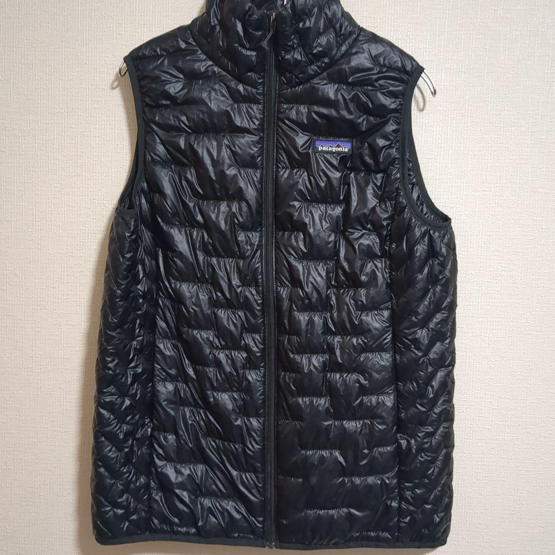 patagonia 黒 ダウンベスト Lサイズ