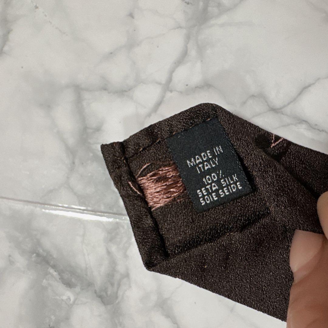 【未使用に近い】Atto Vannucci ブラウン ネクタイ　セッテピエゲ