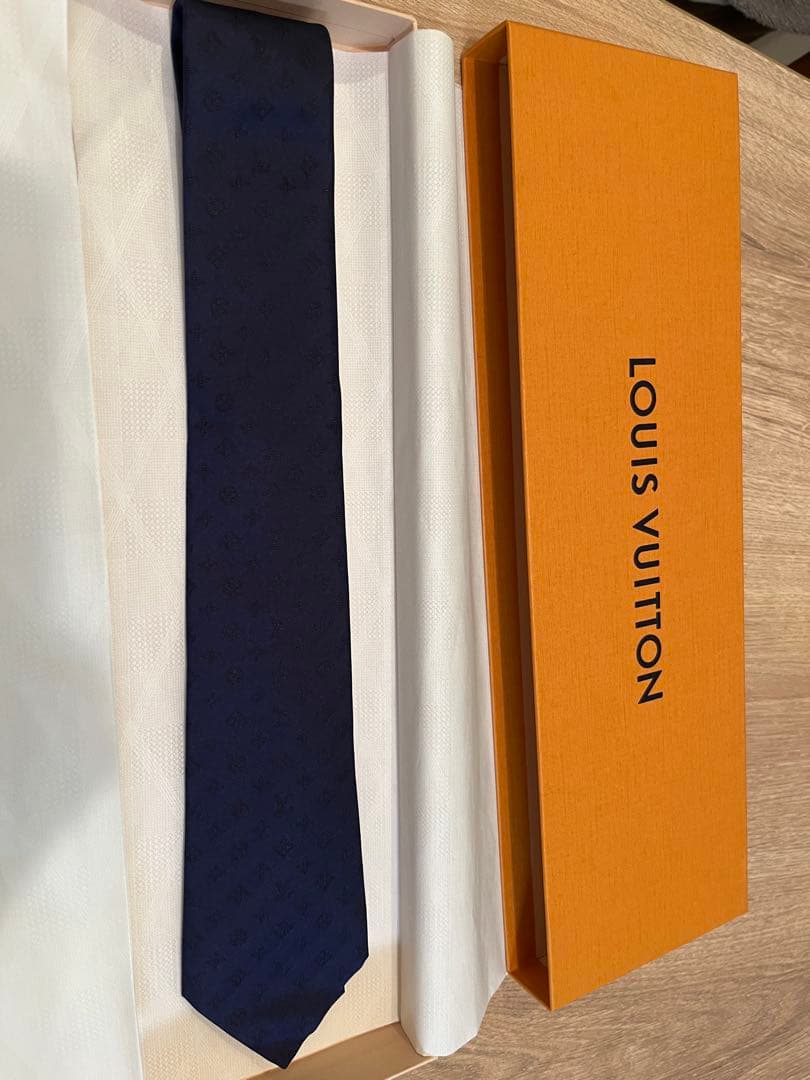 【新品】Louis Vuitton ネクタイ ネイビー