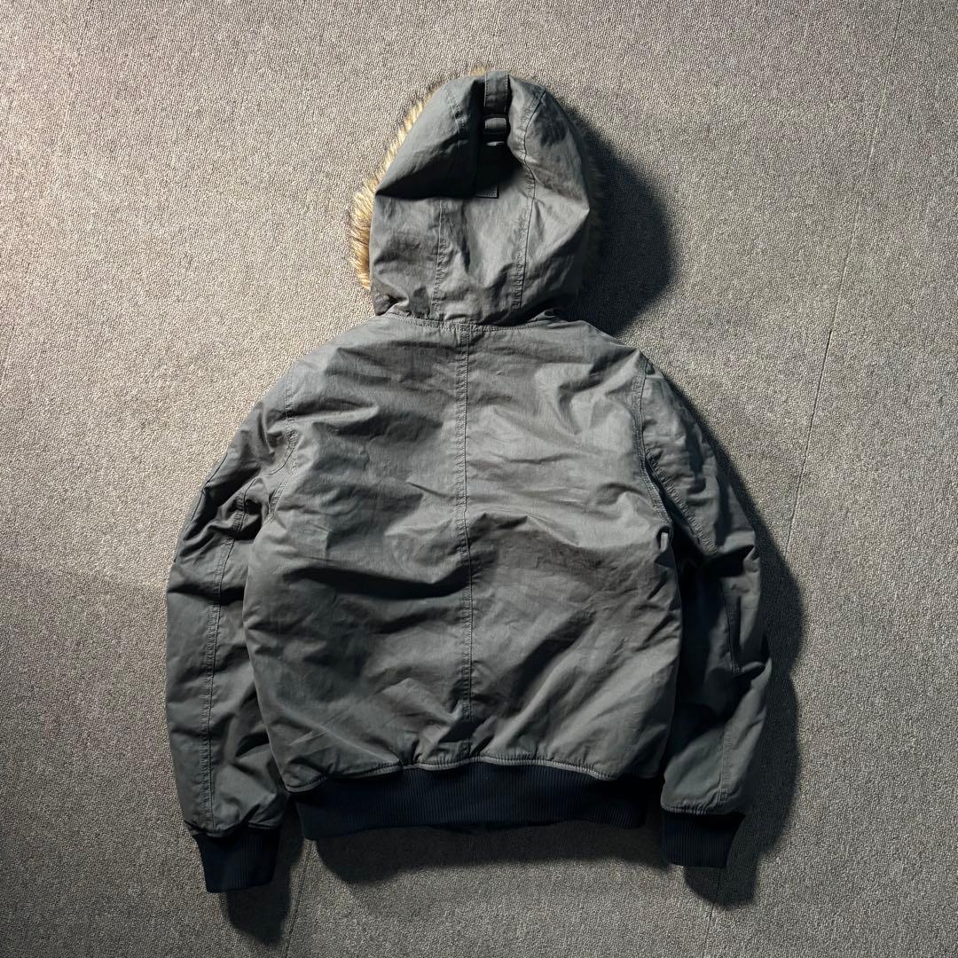 OLD GAP 短丈 ファー ミリタリー ジャケット フード N2B
