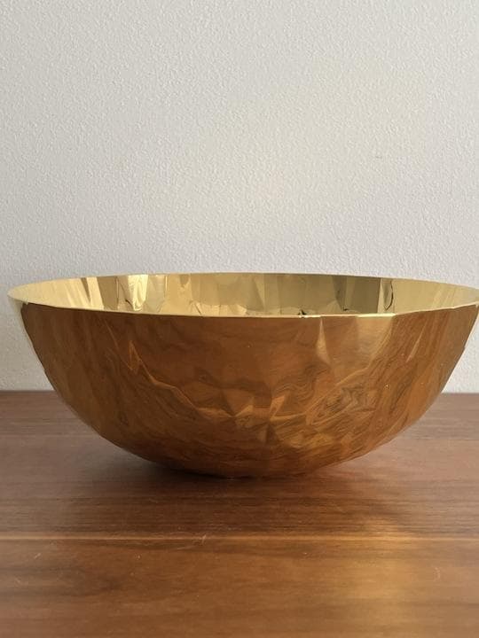 ALESSI　ラウンドバスケット　約21ｃｍ　ゴールド　joy n.11